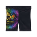 Goddess Glow Biker Shorts — Rainbow Wing Crest Activewear
