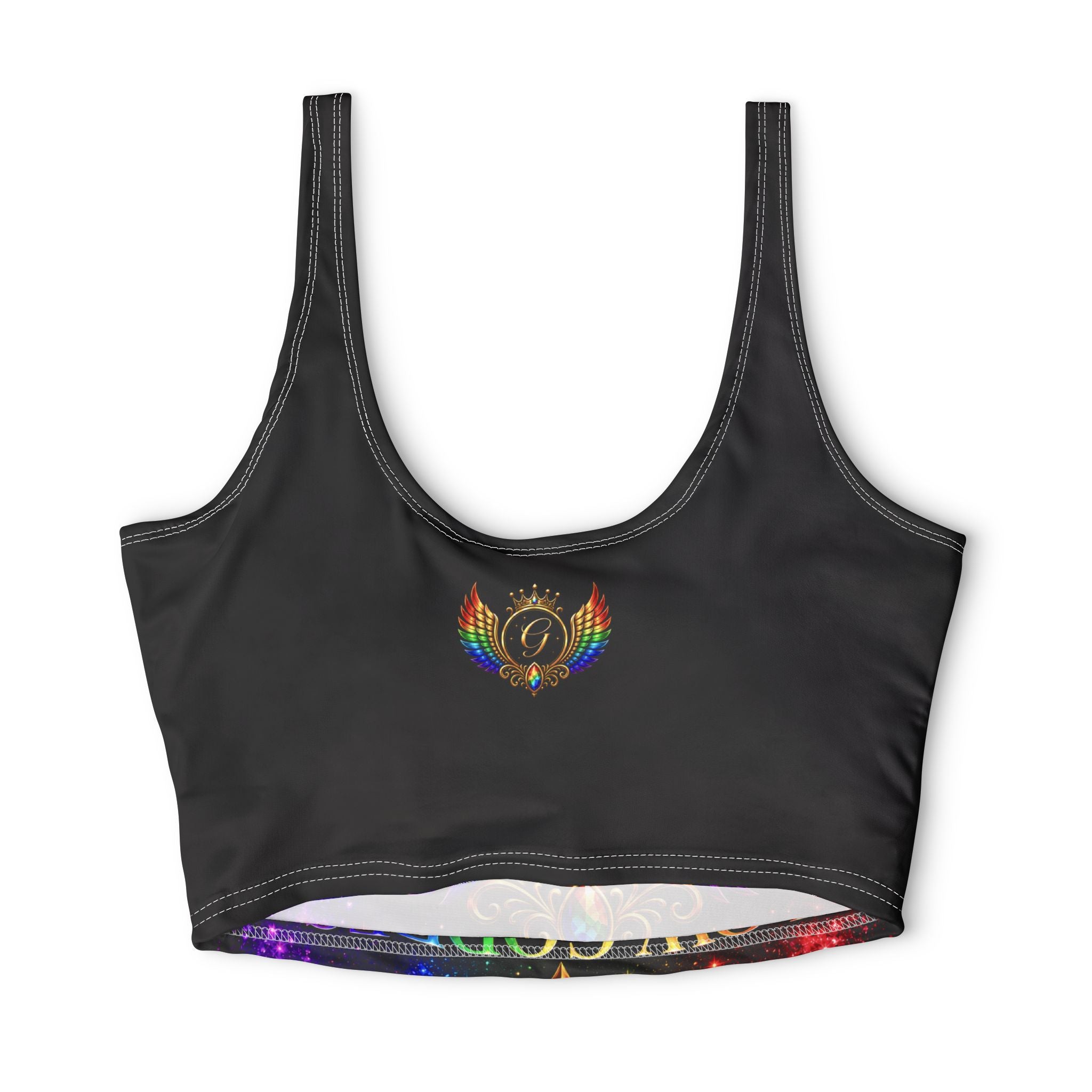 Polyester Sports Bra (AOP)